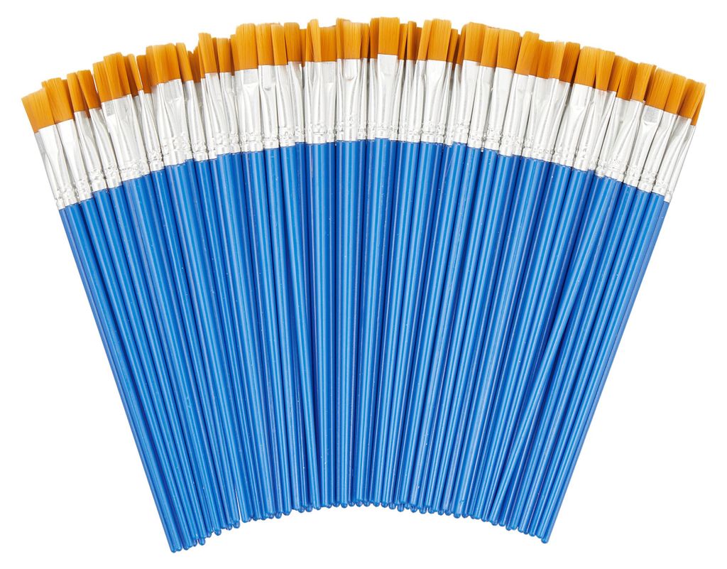 Relaxdays Pinselset, 100-delig, voor acryl-, olieverf en Productafbeelding 