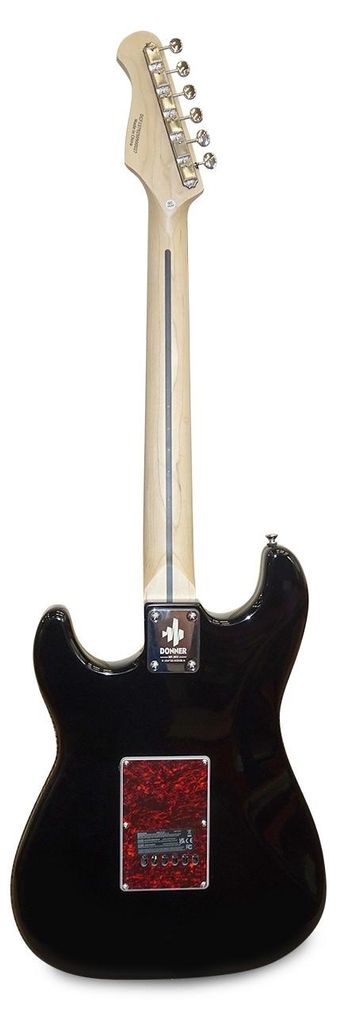 Donner DST-200 E-Gitarre Set HSS ST Schwarz inkl. Tasche Produktbild 