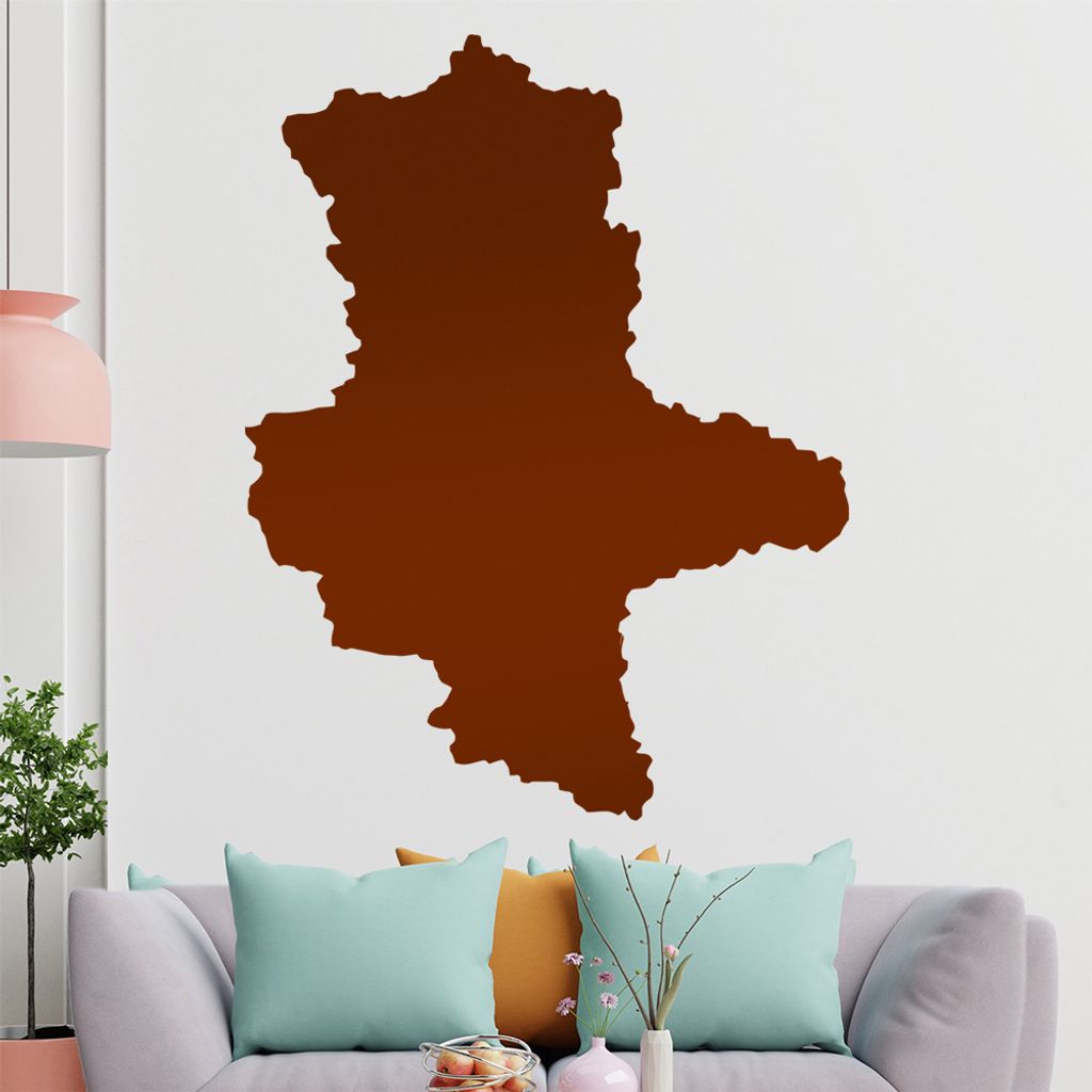 hauptsachebeklebt KIWISTAR Bundesland Sachsen-Anhalt - Magdeburg Bauhaus Dessau Wandtattoo in 6 Größen - Wandaufkleber Wall Sticker - Dekoration,...