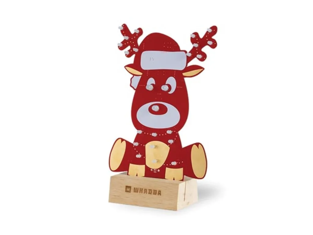 Kit de programmation XL Rudolf le renne version rouge avec électronique
