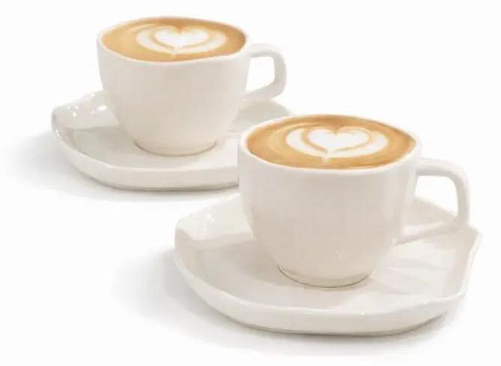 Bavary - Kaffeetassen-Set - Keramik 12-teilig - Weiß