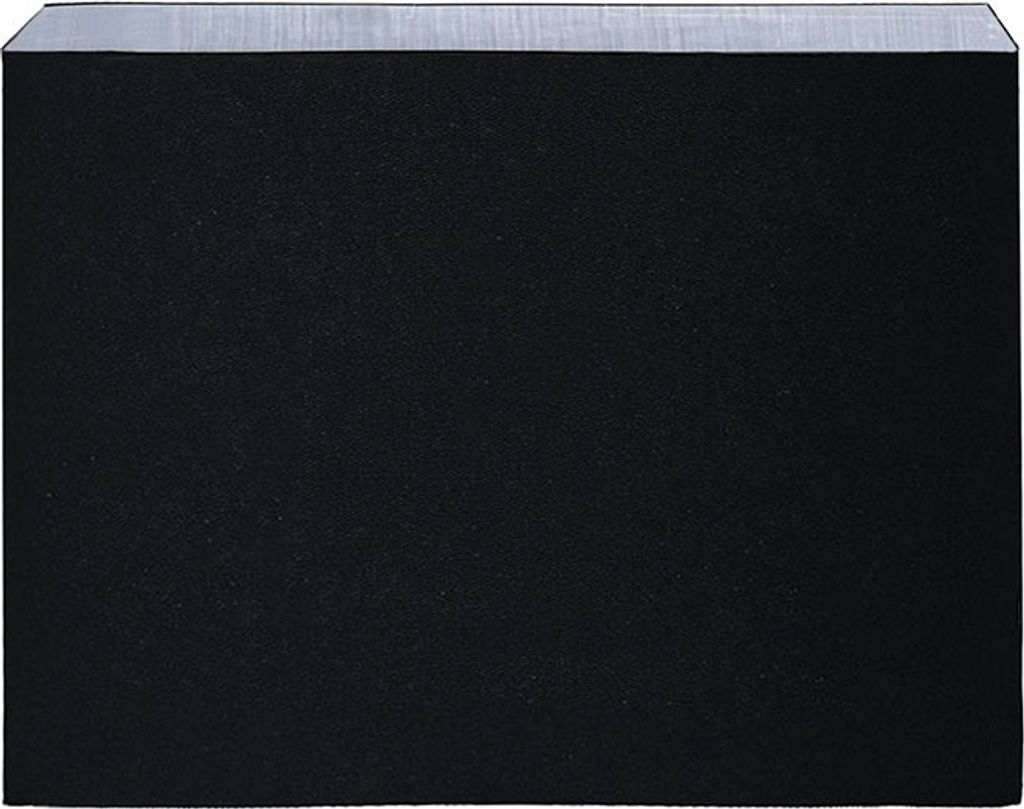 Lampenschirm für Tischleuchte Dana Q und Miss Hilton Baumwolle außen schwarz, innen silbermetallic matt