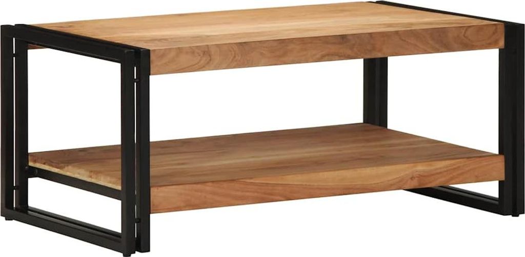 vidaXL Table basse 90x50x38 cm en bois massif d'acacia Image du produit 