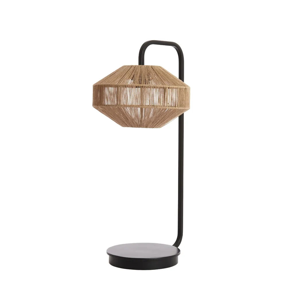 Lampe Lyra Light & Living noir métal E27 : solution éclairage design 8054584