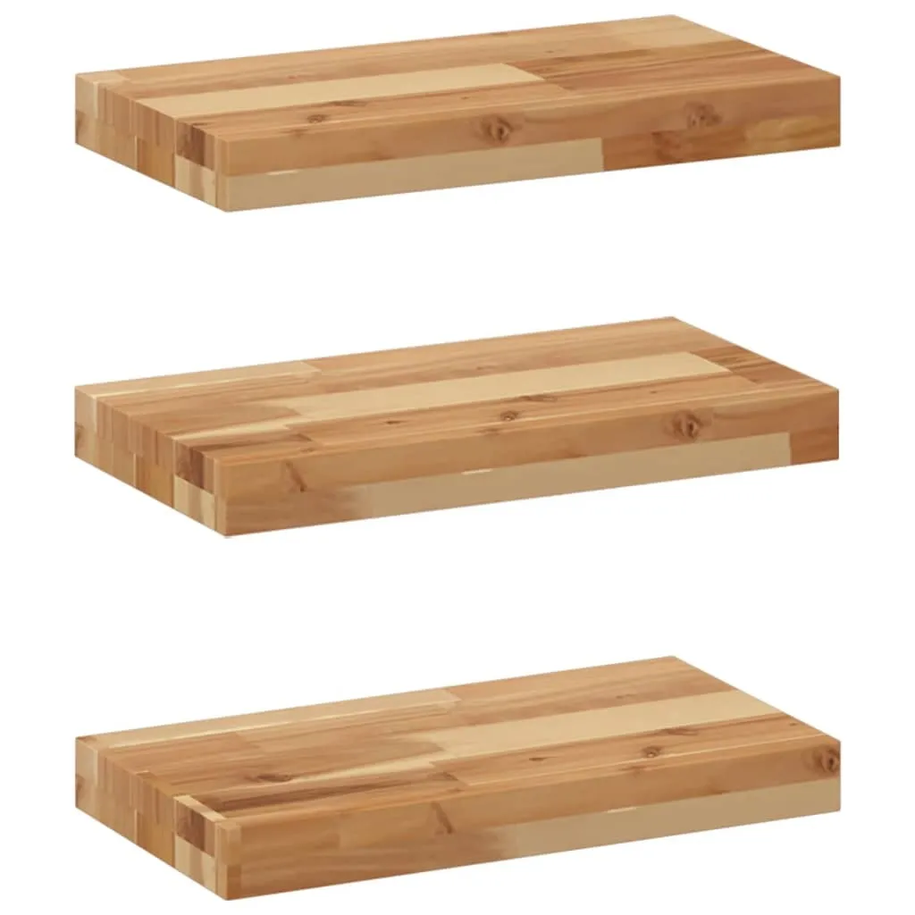 Mensole in Legno di Acacia vidaXL | Set 3 Pezzi 60cm | Calore Naturale