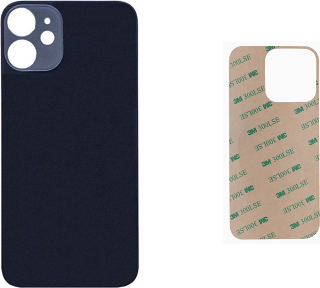 OEM iPhone 12 Mini Akkudeckel Backcover Rückseite Glas Schwarz