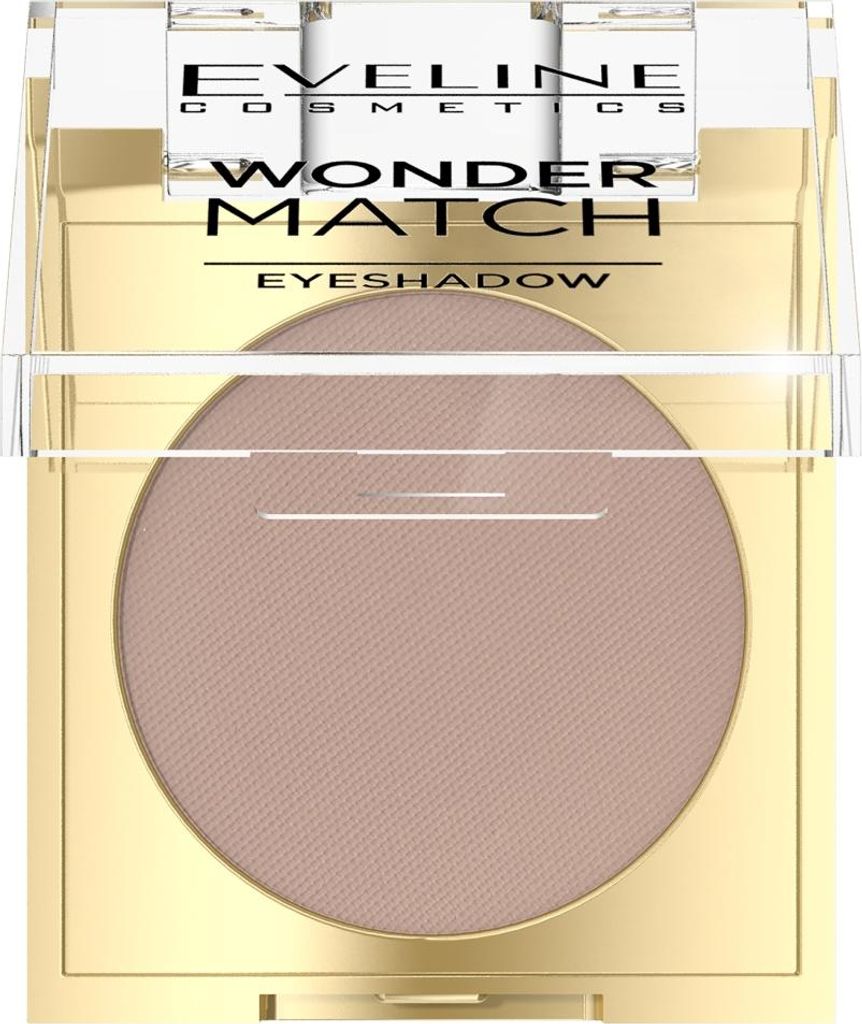 Eveline Cosmetics Wonder Match – langanhaltender, mattierender Lidschatten, Farbton 02 Neutral Nude