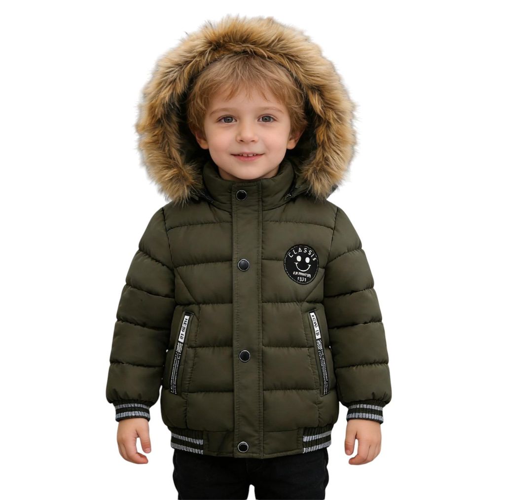 Warme Winterjacke für Jungen, wasserabweisend, mit Kapuze Produktbild 