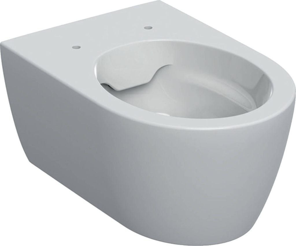 GEBERIT Wand-WC iCon Tiefspüler ohne Spülrand weiß glänzend KeraTect Spezialglasur ohne WC-Sitz 501661008