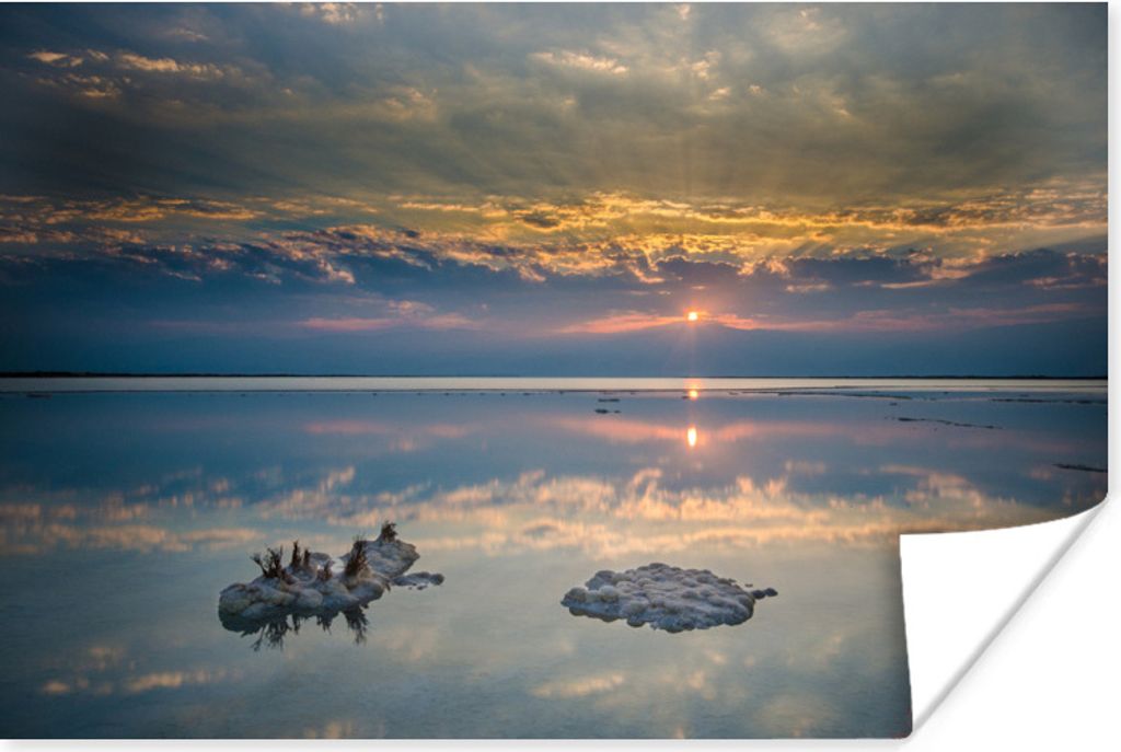 MuchoWow Poster Salz - Totes Meer - Asien 90x60 cm - Schlafzimmer
