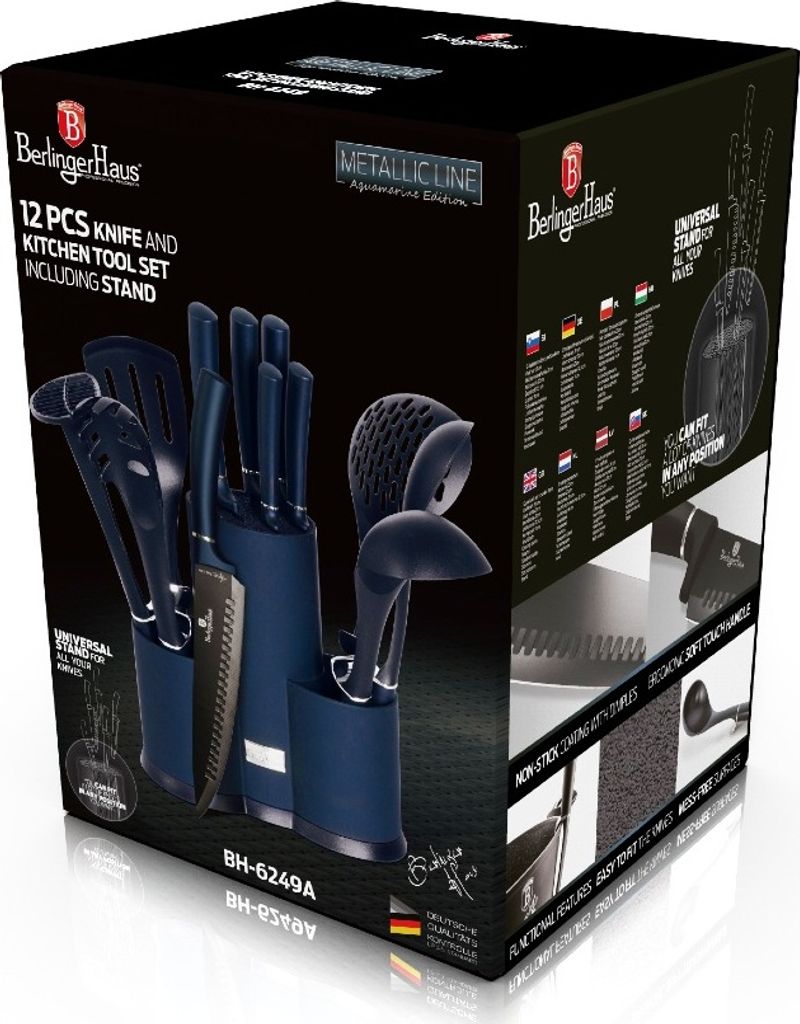 Berlinger-Haus Édition Aquamarine 3 Poêles Aluminium Forgé