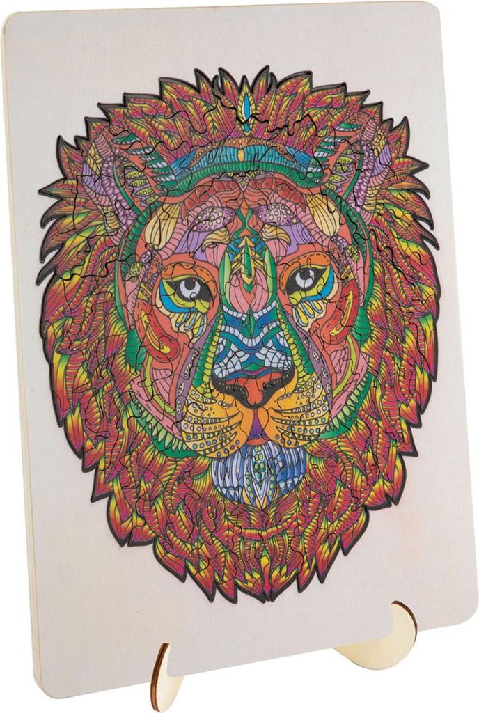 Puzzle en bois Lion, 140 pièces. Image du produit 
