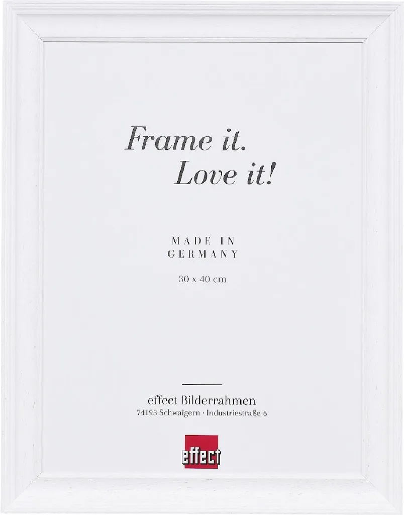 Cornice Portafoto 30x40 Legno Bianco - Ideale per Regali e Ricordi - 1