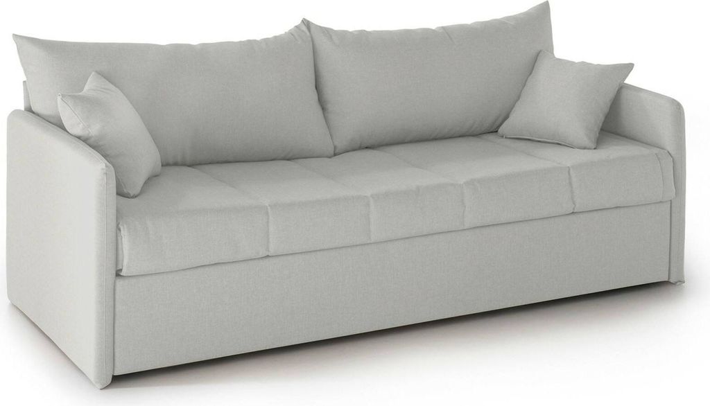 Avellana - Schlafsofa 3-Sitzer, 205x86 cm Hellgrau, Abziehbar Italy