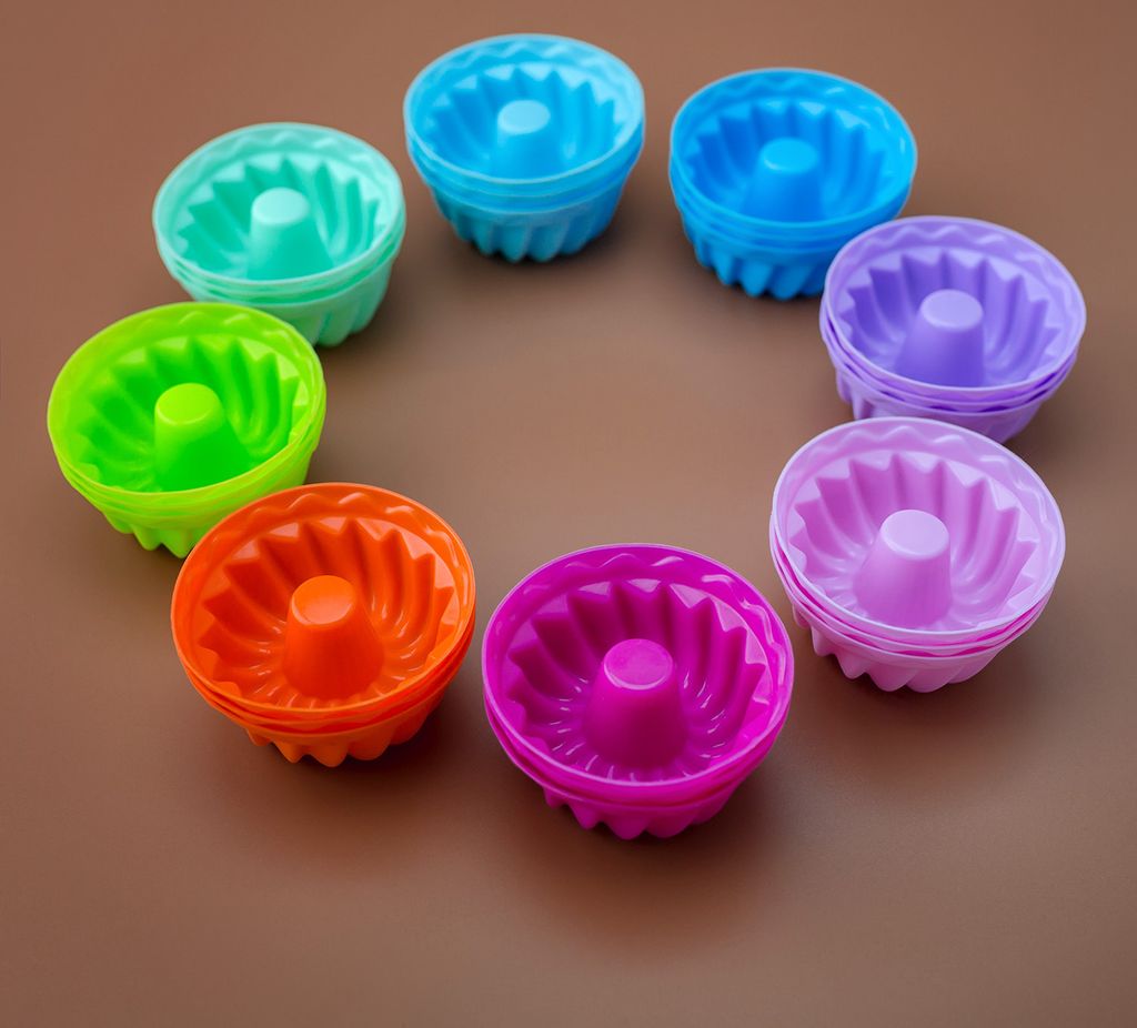 PRECORN Silikon Mini Gugelhupfform - 24er Set Produktbild 4