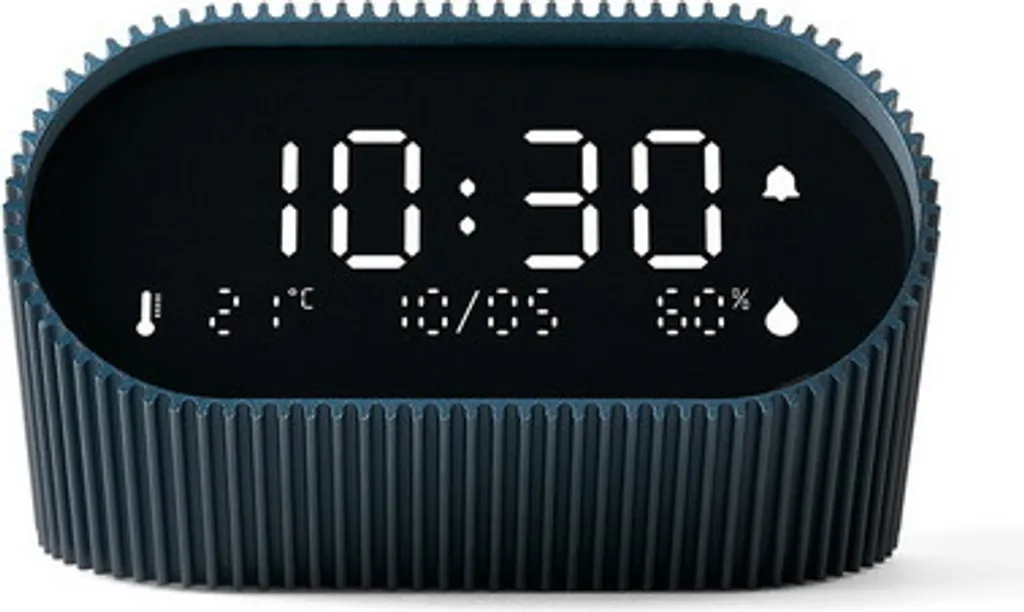 Lexon Ray Clock Réveil Rouge LR155SR3 avec Écran LCD et Design Compact