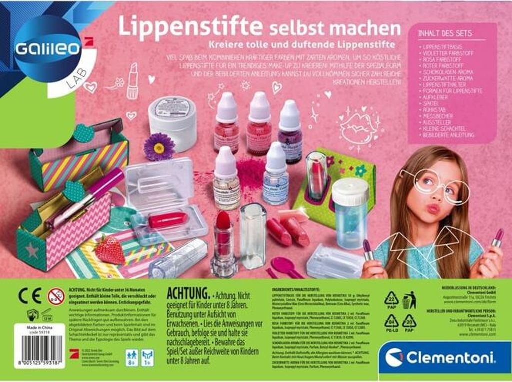 Clementoni Galileo Lab - Lippenstifte selbst machen, Produktbild 7