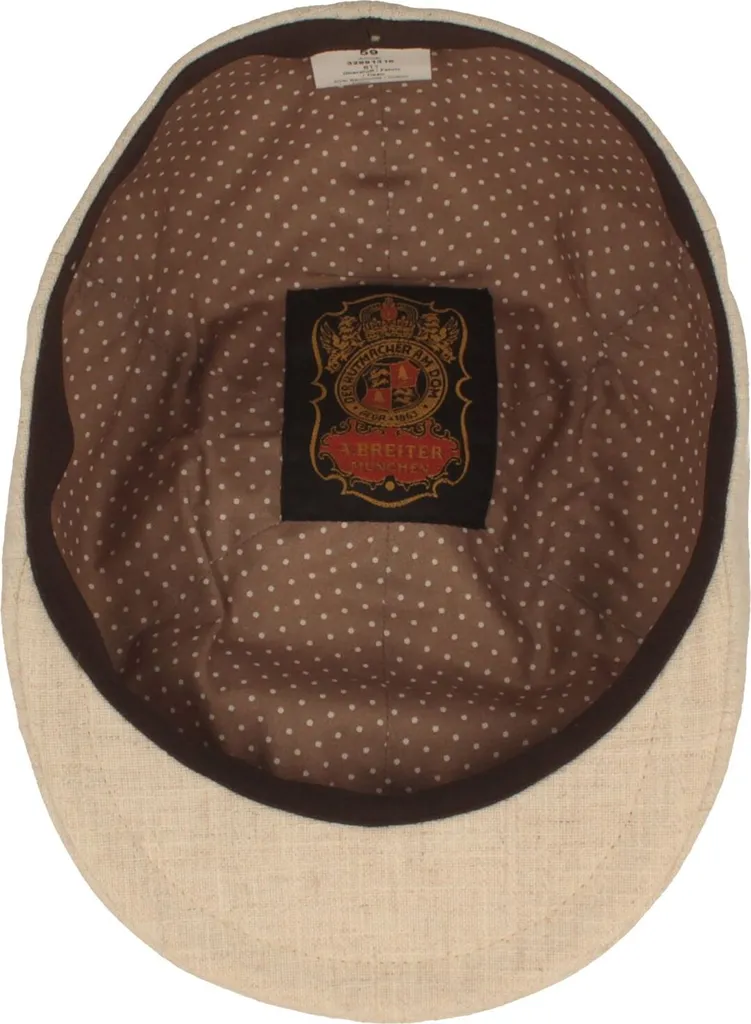 Flat Cap Uomo Hut-Breiter Look Lino - Accessorio Estate Traspirante - 3