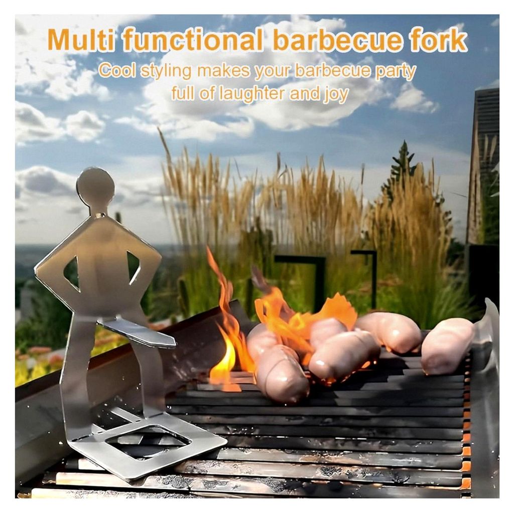 Grillzubehör Set, Eingebaute Grillbesteck-Funktion, Holzkohle- und Gasgrill Zubehör, Küchenhelfer, Multifunktionales Grillbesteck, Geschenk für...