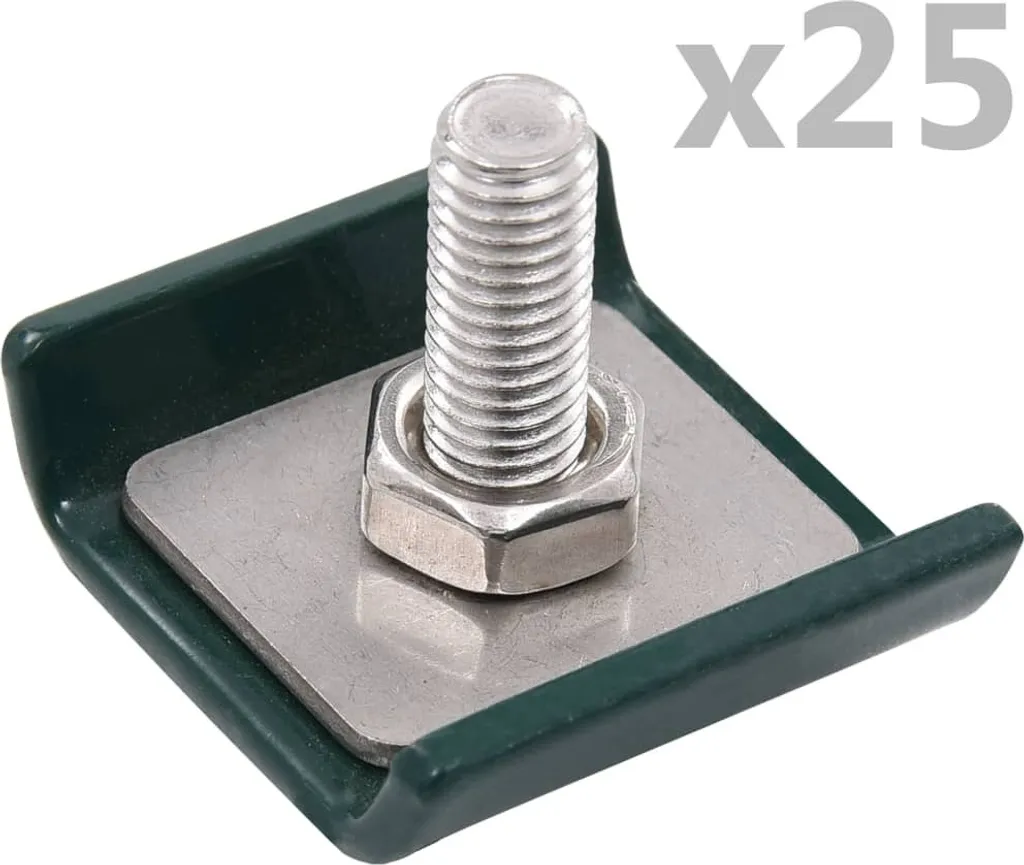 Raccord de treillis 25 sets Vert - Connecteurs robustes pour jardin