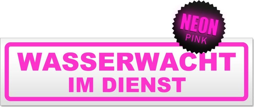 Wasserwacht im Dienst Magnetschild Schild magnetisch
