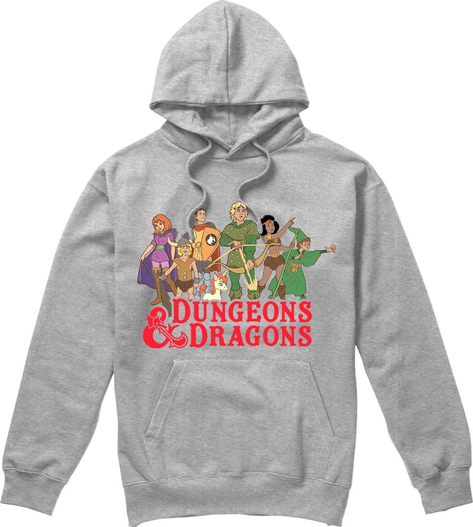 Dungeons & Dragons - "Line Up" Hoodie zum Überziehen für Herren TV2234 (L) (Grau)