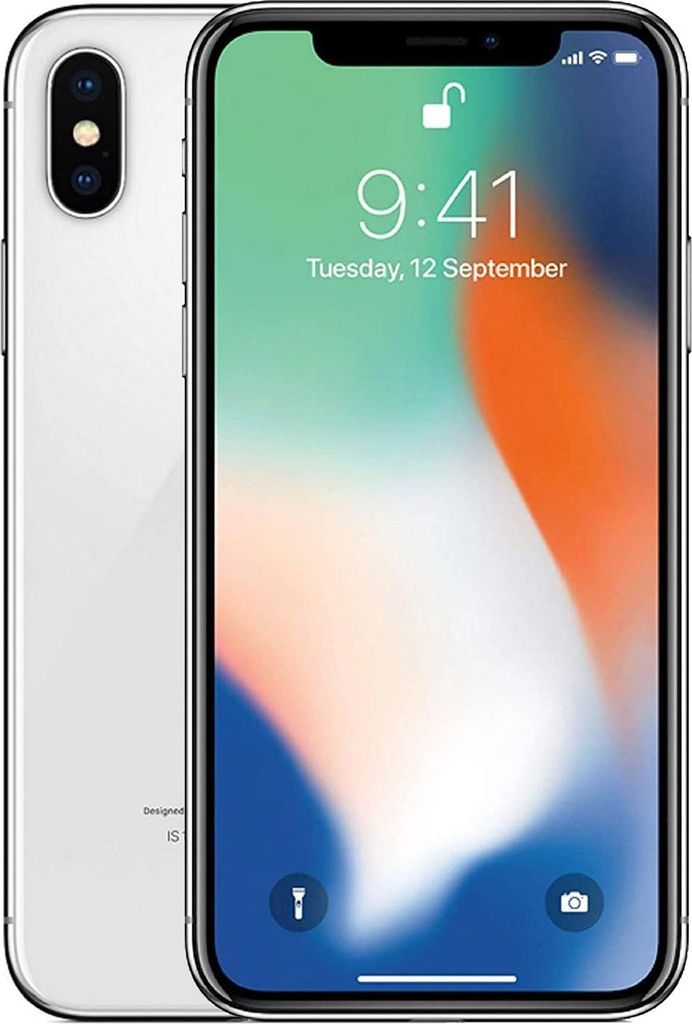 新品　iPhone X シルバー　64GB Apple iPhone X Silver 64GB Smartfon - Klasa A (Brak Face ID)
