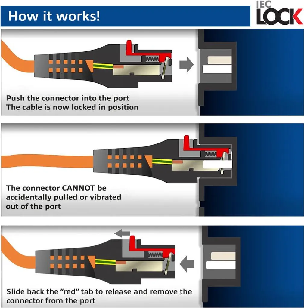 Évitez les Micro-Coupures avec le Cordon ACT Powercord C19 IEC Lock