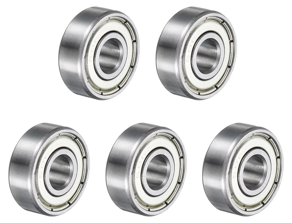 5 Stš¹ck 606ZZ Kugellager 7x17x6mm Hochleistungs-Kohlenstoffstahl Doppelschildlager fš¹r Elektromotor, Haushaltsger?te, Gartenger?te