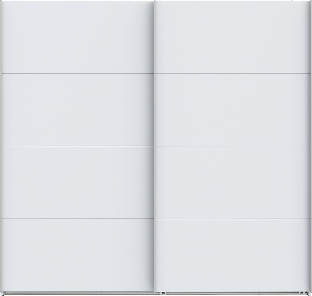 Furniture24 Sophistispace Ssqs92411-120 – Großer Schwebetürenschrank (220 Cm) | Moderner Kleiderschrank In Weiß Matt