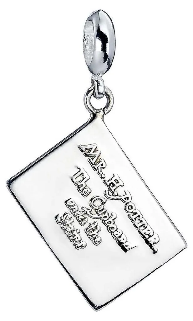 Charme Harry Potter Lettre d'Acceptation Argent Sterling Détails Gravés