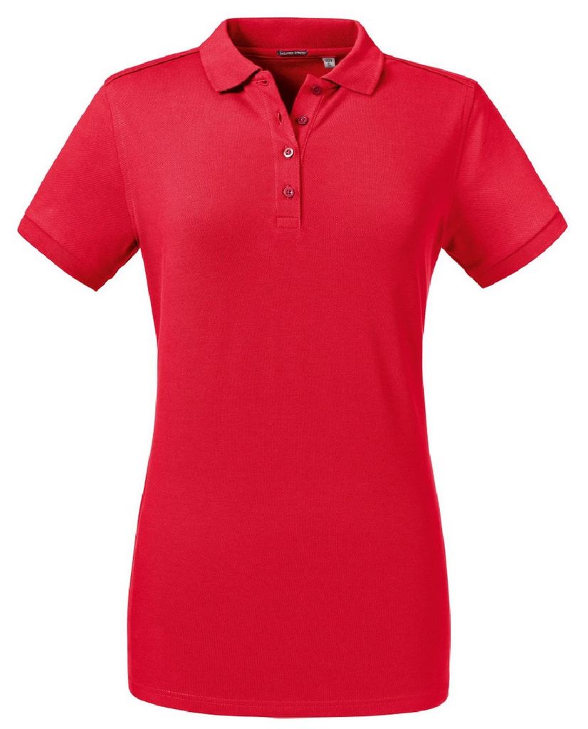 Russell - Poloshirt, Stretch für Damen FK729 (2XL) (Rot)