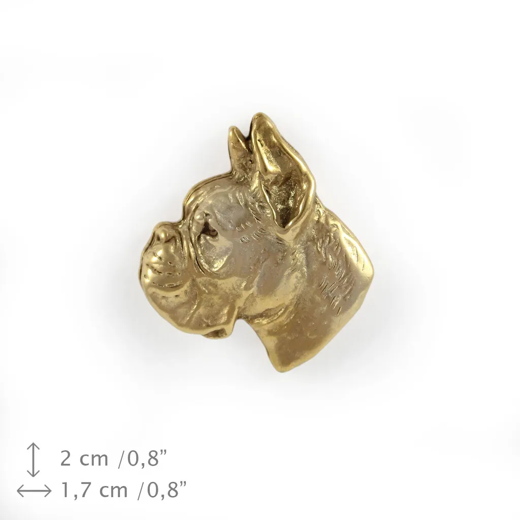 Bijou pour Chien : Broche Dorée Boxer I Art-Dog - Accessoire Élégant