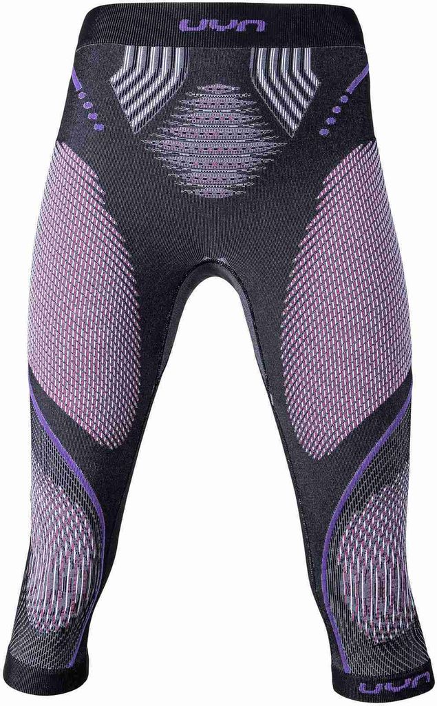 UYN Evolutyon 3/4 Funktionsunterhose melange Damen anthrazit melange/raspberry/purple S/M