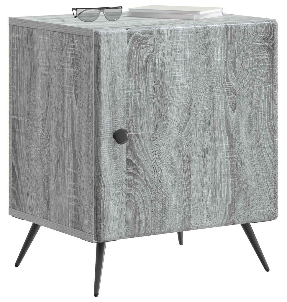 vidaXL Nachttisch Graues Sonoma 43 x 34,5 x 50 cm Holzwerkstoff