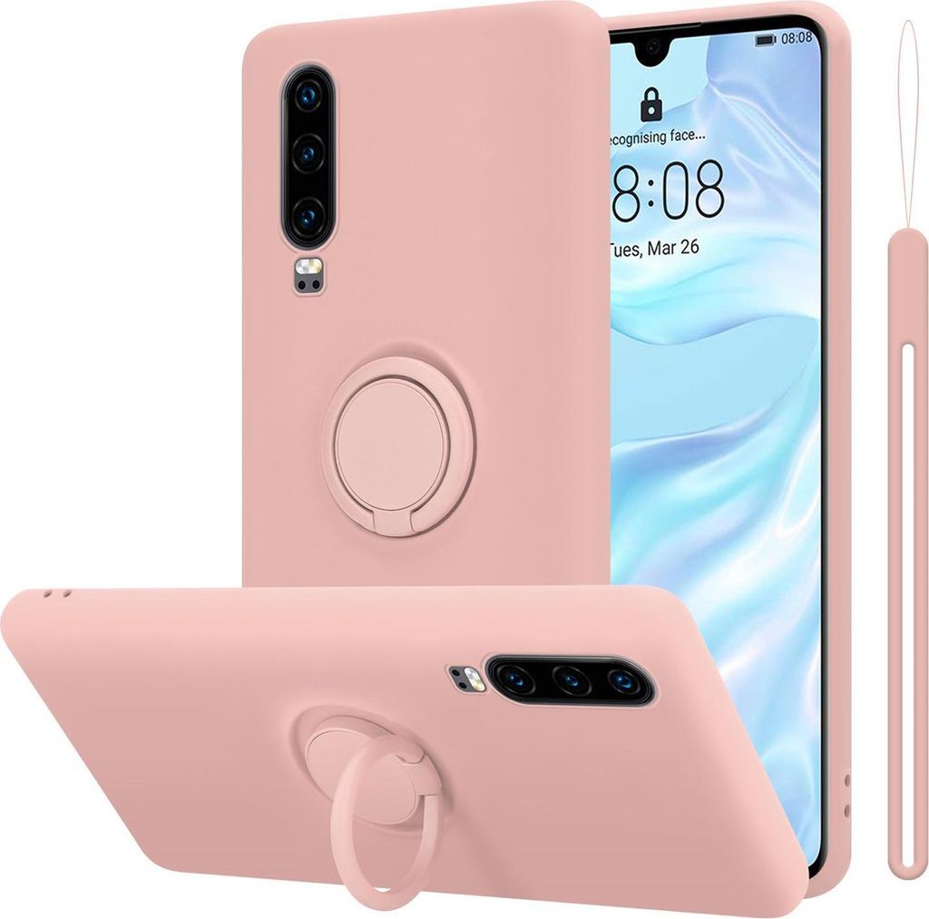 Cadorabo Hülle für Huawei P30 Schutz Hülle in Rosa Produktbild 