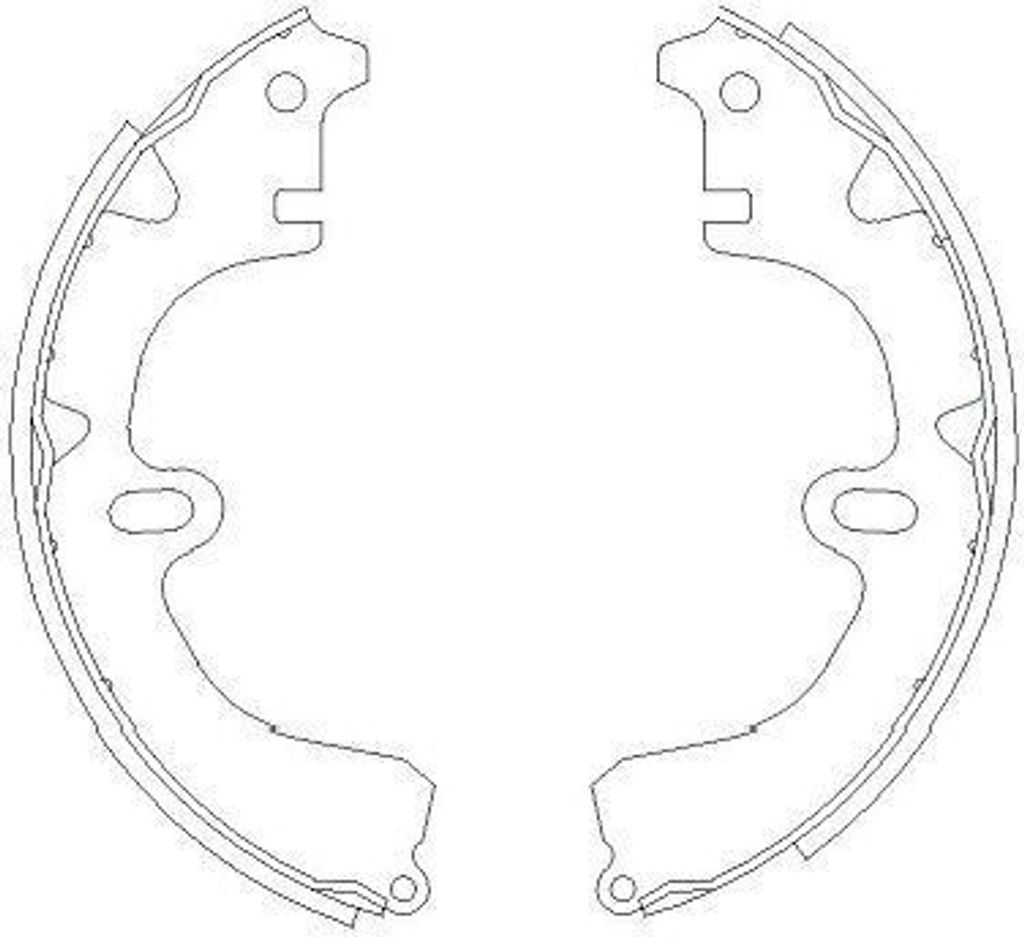 KAVO PARTS Bremsbackensatz Trommelbremse Hinten für TOYOTA COROLLA Liftback (E11) 200mm KBS-9918