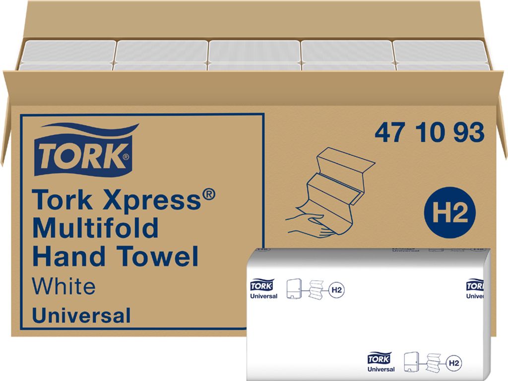 TORK Xpress Multifold Handtuchpapier 213 x 234 mm Z-Falz1-lagig 20 x 250 Blatt