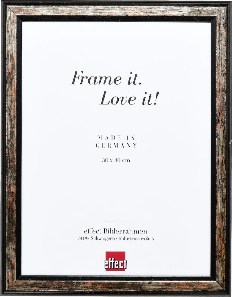 Portafoto 25x70 Nero in Legno | Cornice per Collage e Panorami