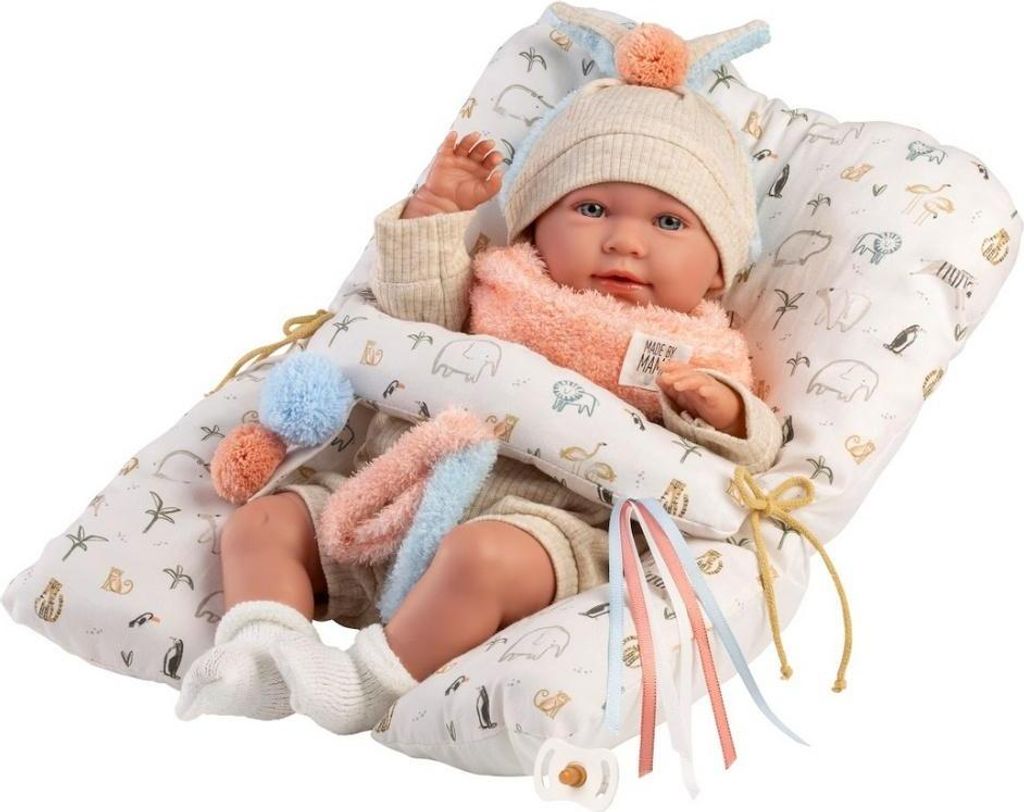 Llorens 74128 Neugeborene realistische Babypuppe mit Produktbild 