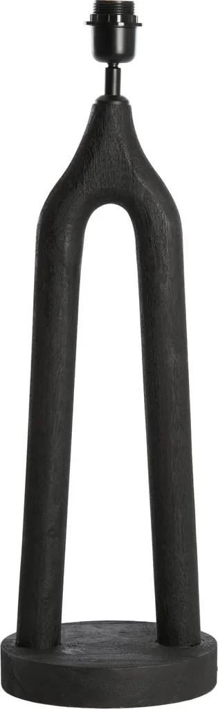 Light & Living - lampada da tavolo - Xitta - nero - legno - apparecchio singolo - E27 - 7042412