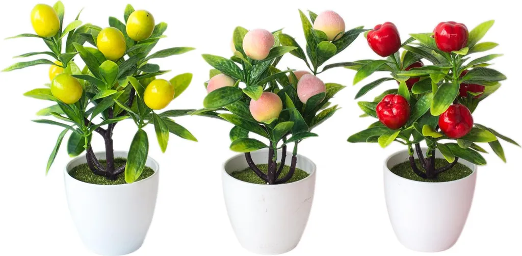Plante artificielle bonsaï zen pour décorer une pièce sans lumière