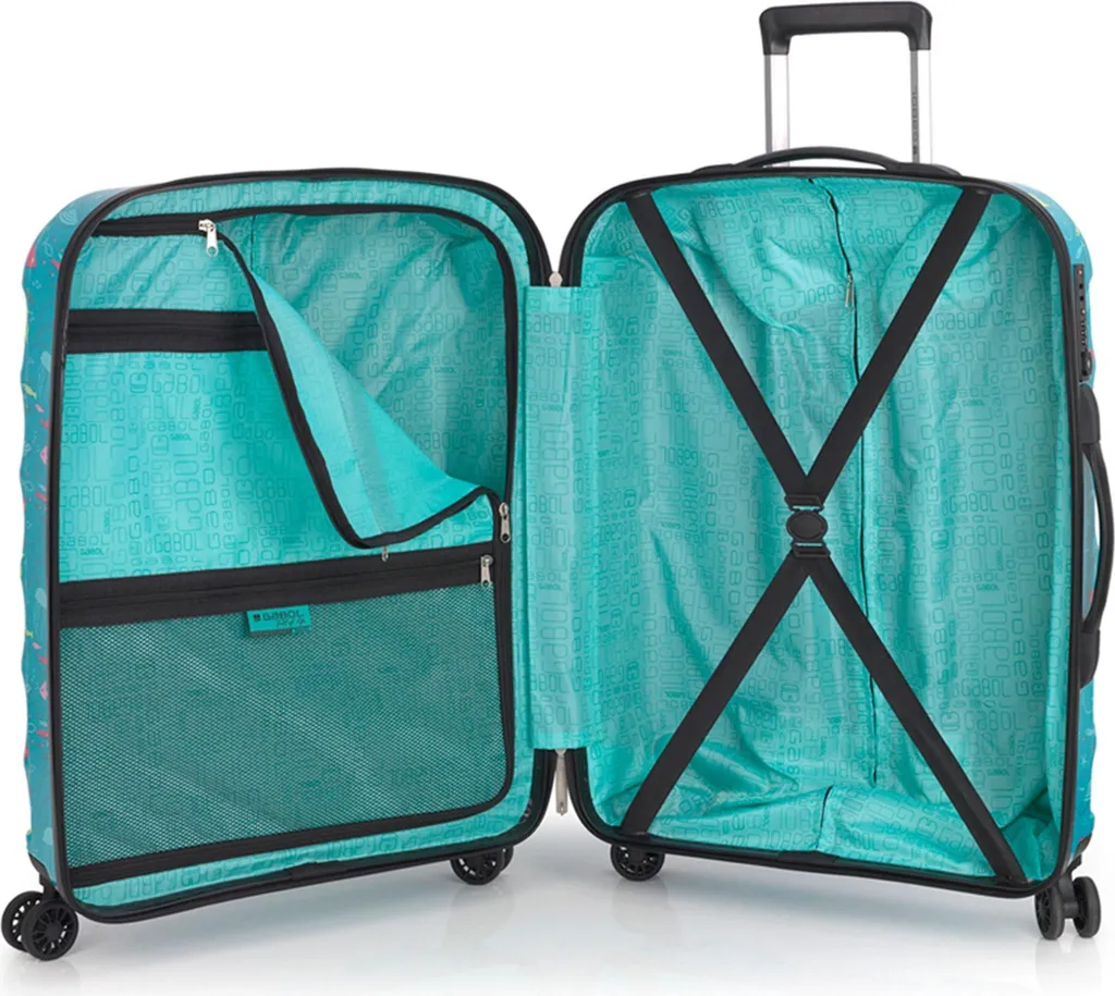 Valise Gabol Acqua M 66 cm - Trolley 4 roues multidirectionnelles - 5