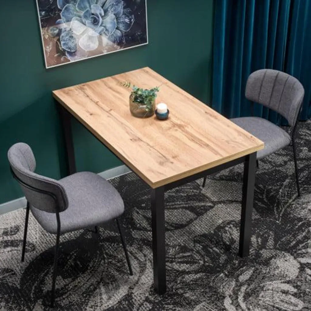 Table de repas non pliante Cobalt 80cm pour petit appartement - 7