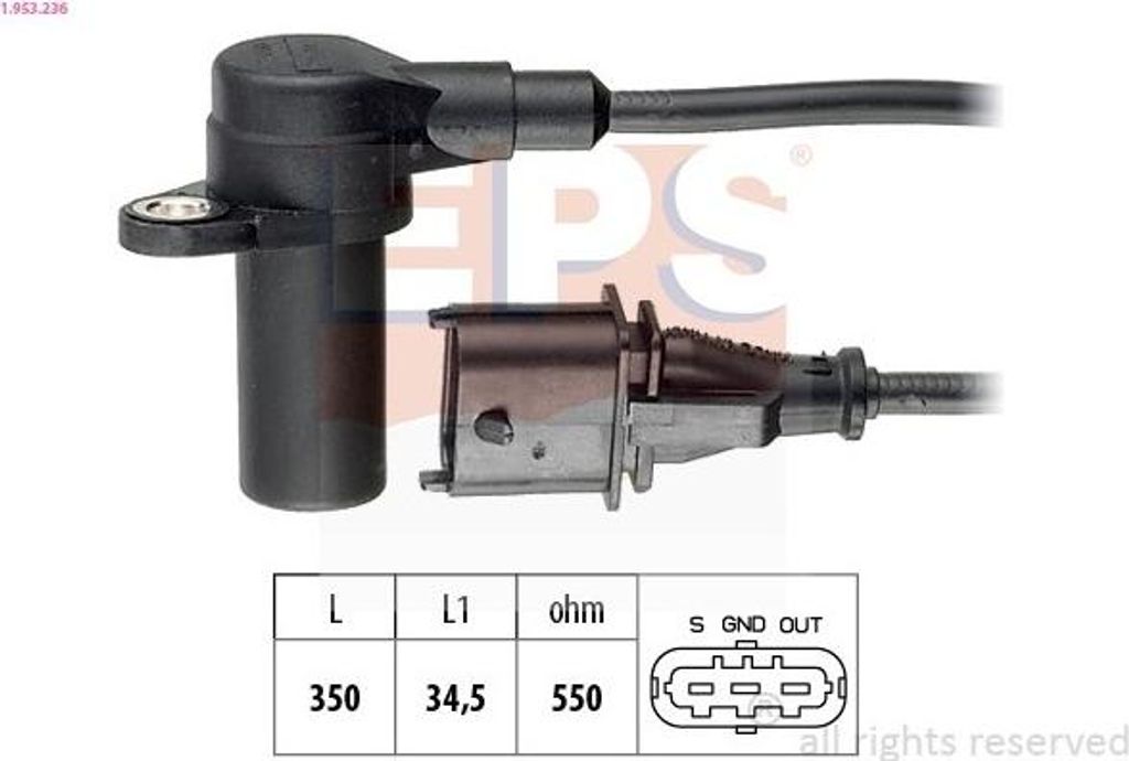 EPS 1.953.236 Kurbelwellensensor Impulsgeber für OPEL Astra G CC (T98)
