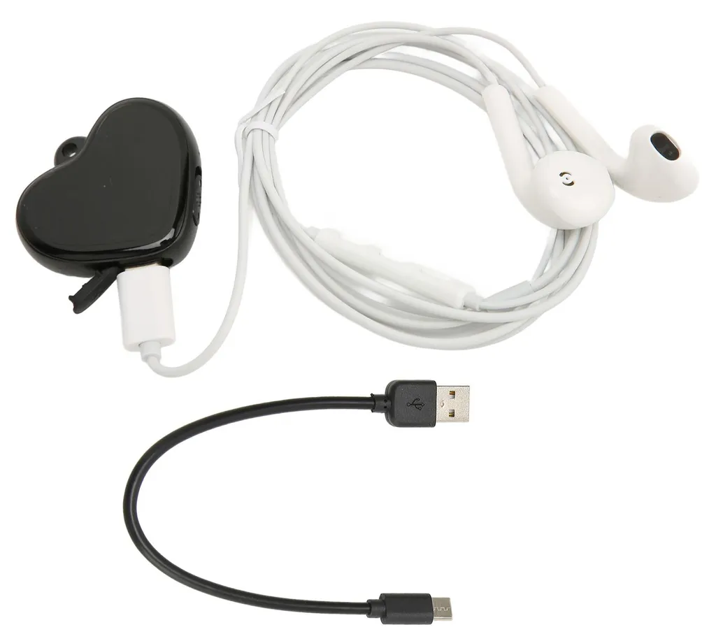 Petit dictaphone discret cœur contre les bruits ambiants 4 Go MP3