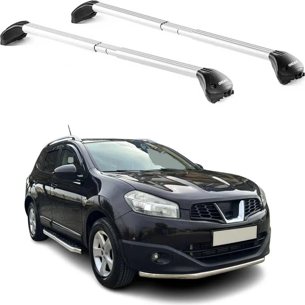 Kit 2 Barre Portapacchi Alluminio Nissan Qashqai J10 con Chiavi ABE - 11