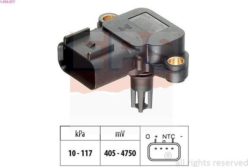 EPS Luftdrucksensor Höhenanpassung 1.993.077 für FORD FOCUS Produktbild 