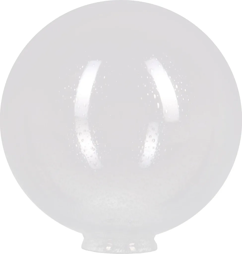 Verre de rechange pour luminaire globe bullé 25 cm collerette 80mm incolore
