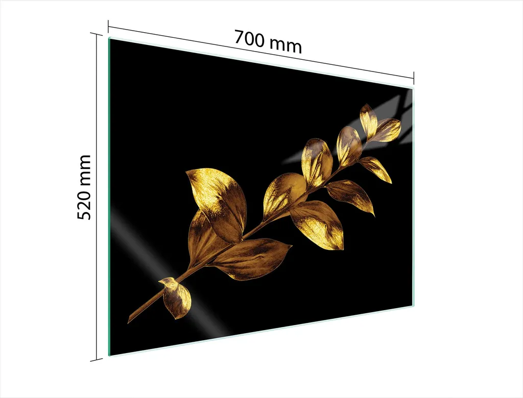 Tagliere Gigante in Vetro Oro 70x52 - Protezione Cucina Anti-Macchia